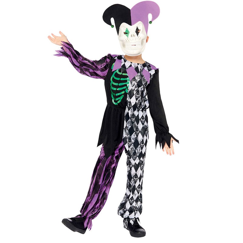Halloween Jester Boys Costume 4-6 Years