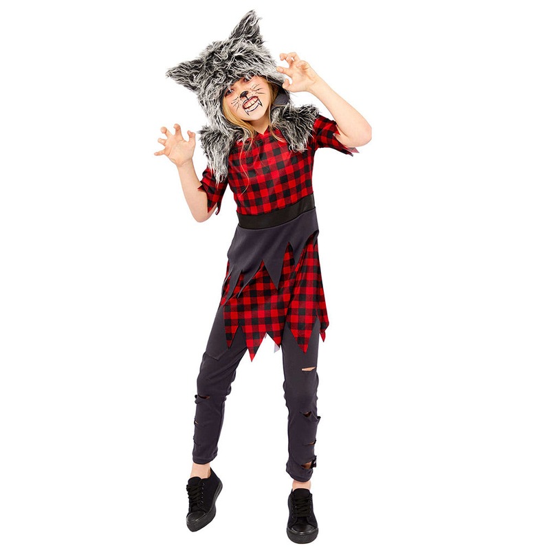 Halloween Miss Hungry Howler Girls Costume 3-4 Years