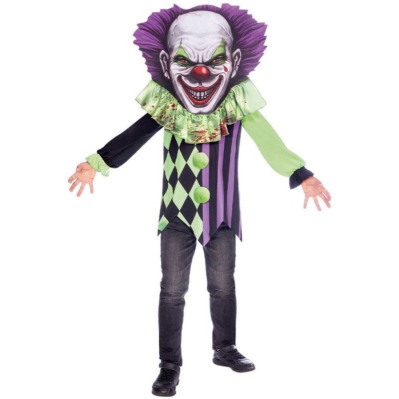 Halloween Scary Clown Big Head 6-8 Years