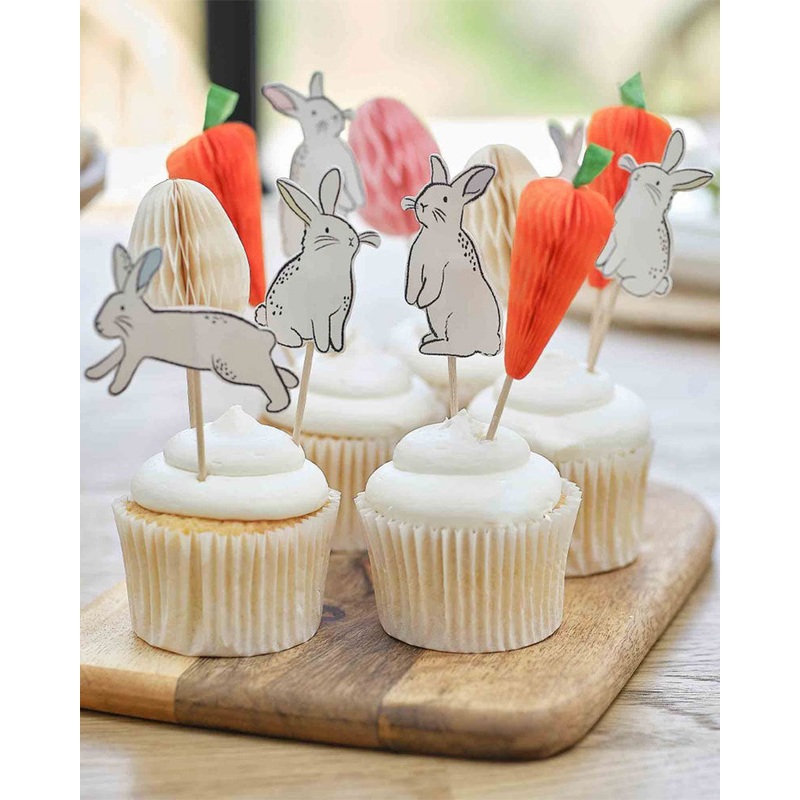 Hop Hop Hooray Easter Cupcake Topper Kit