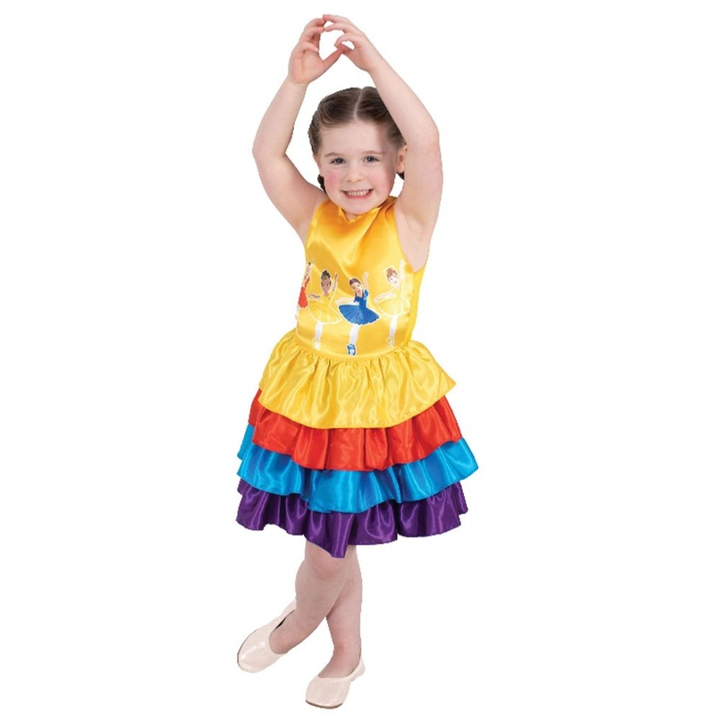 The Wiggles Ballerina Multi-Coloured Girls Costume