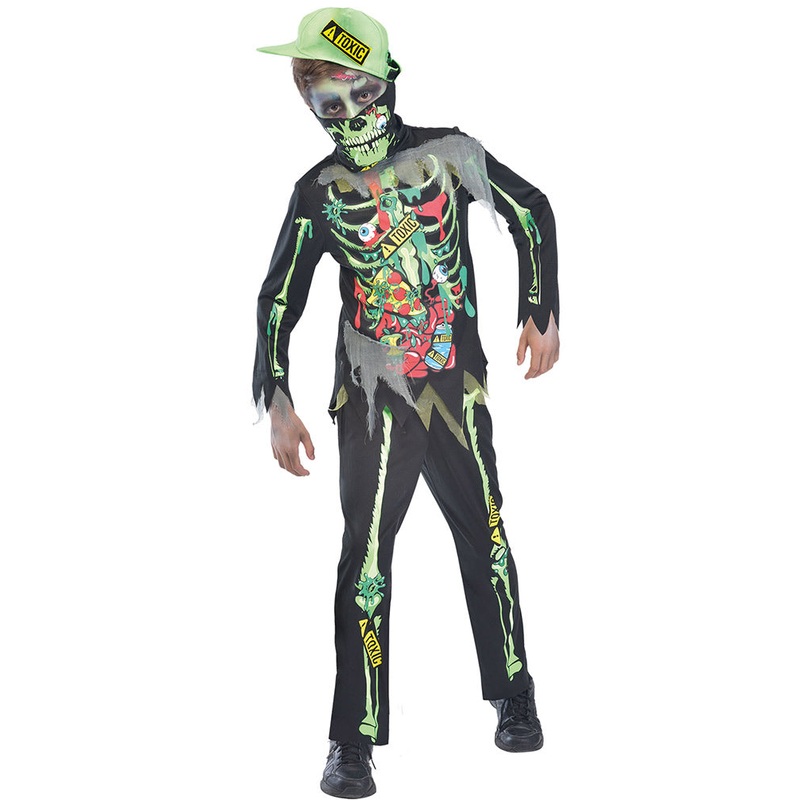 Toxic Zombie Boys Costume 5-7 Years