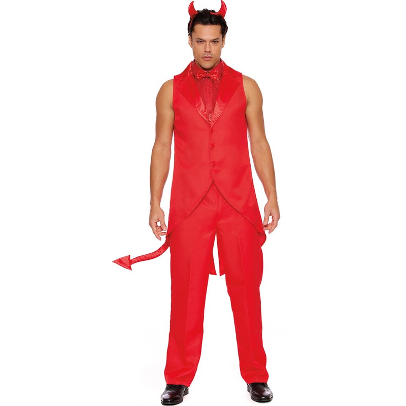 Devil Dude Deluxe Mens Halloween Costume