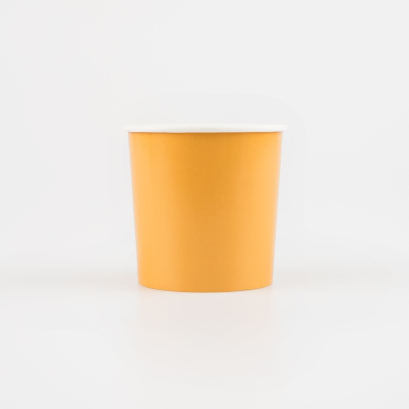 Harvest Yellow Tumbler Cups (x 8)