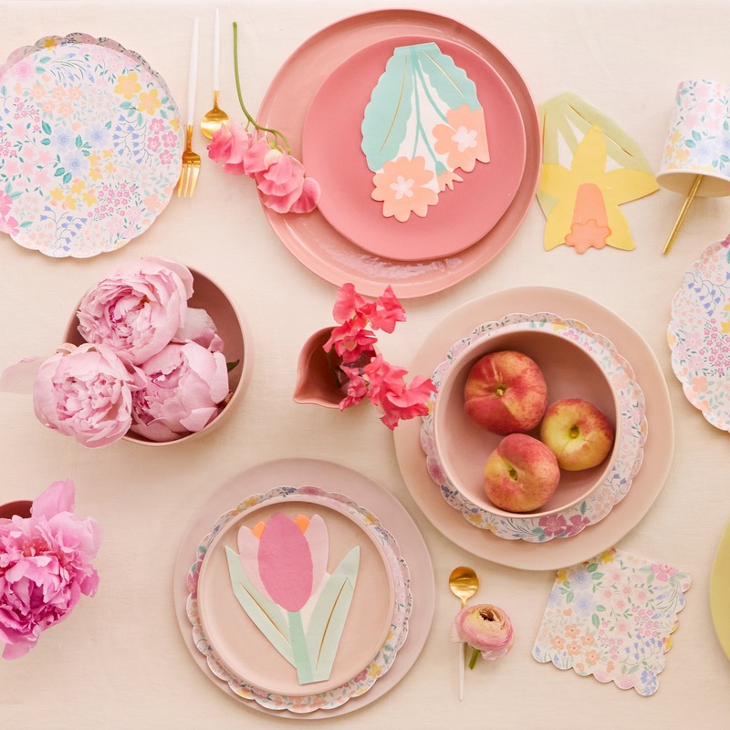 Spring Flower Napkins (x 16)