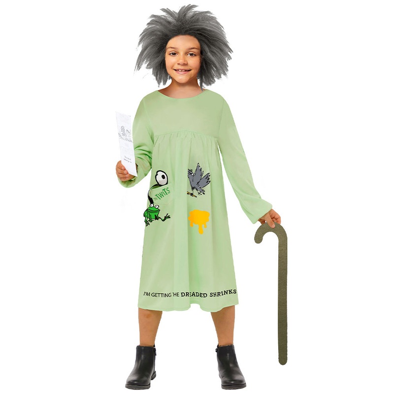 The Twits Mrs Twit Girls Costume 3-4 Years