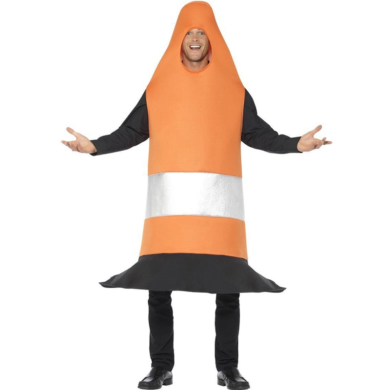 Traffic Cone Mens Costume|Default