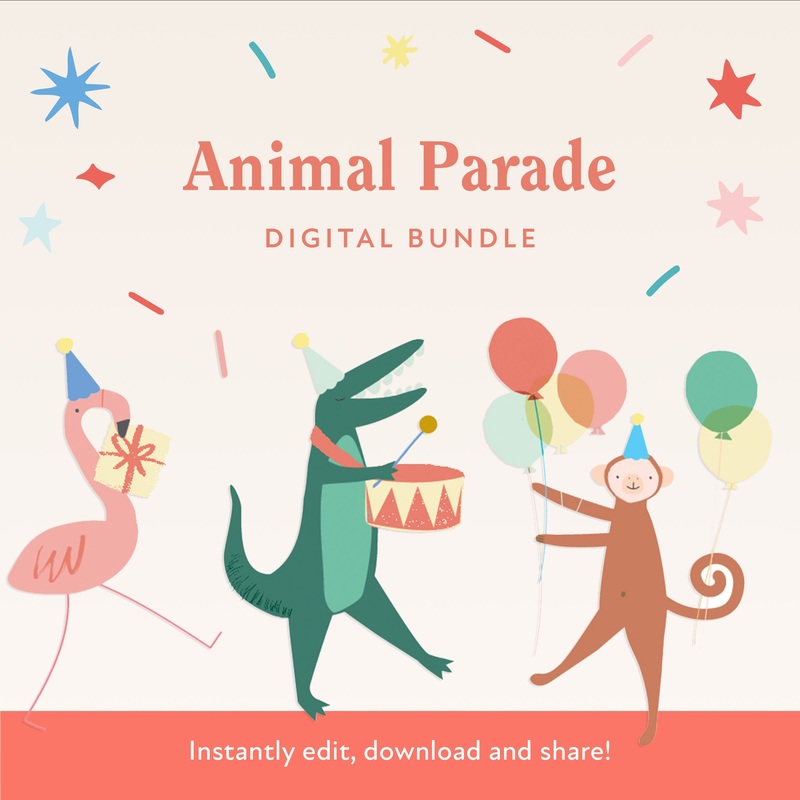 Animal Parade Download & Print Bundle