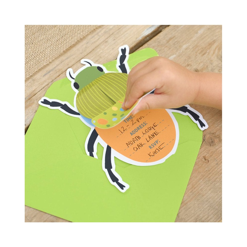 Bugging Out Party Invitations Pack of 5