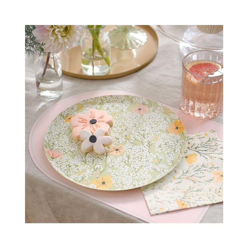 Floral Baby Floral Plates Pack of 8