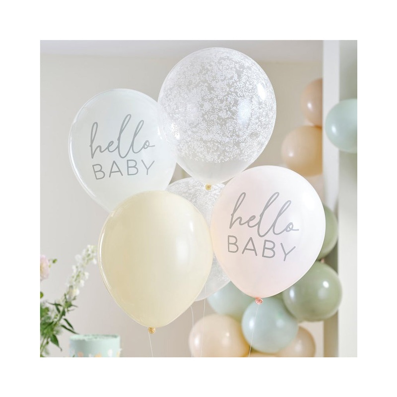 Floral Baby Balloon Bundle Pack of 5
