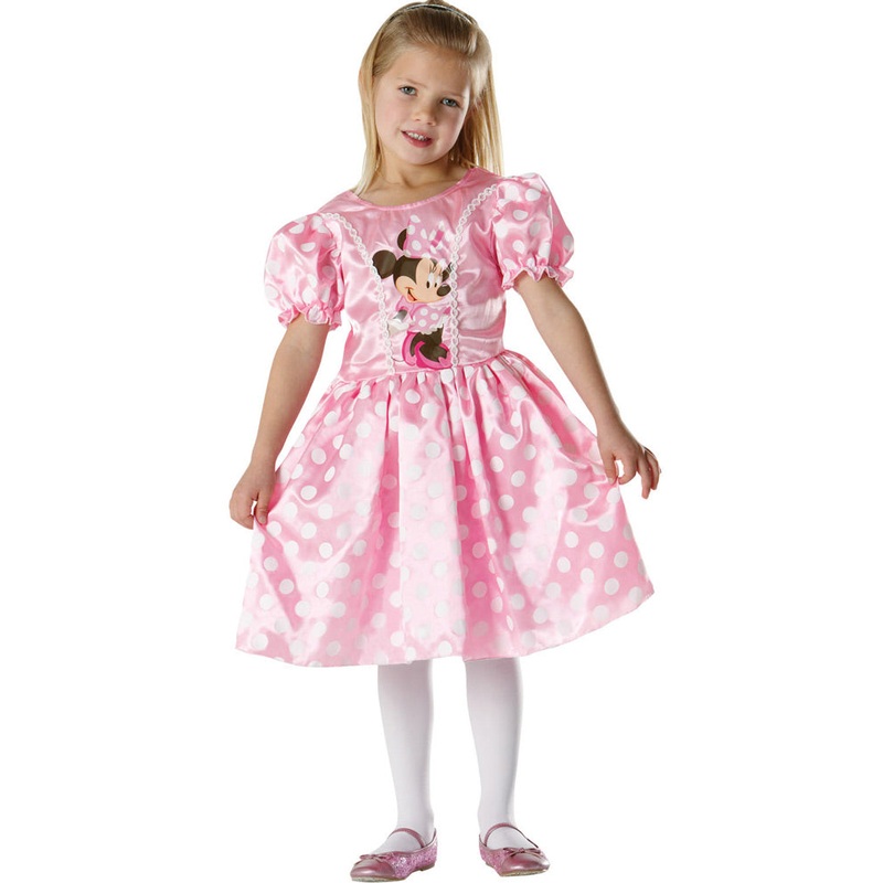 Minnie Mouse Classic Pink Girls Costume