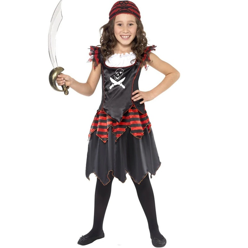 Pirate Skull and Crossbones Girl Costume