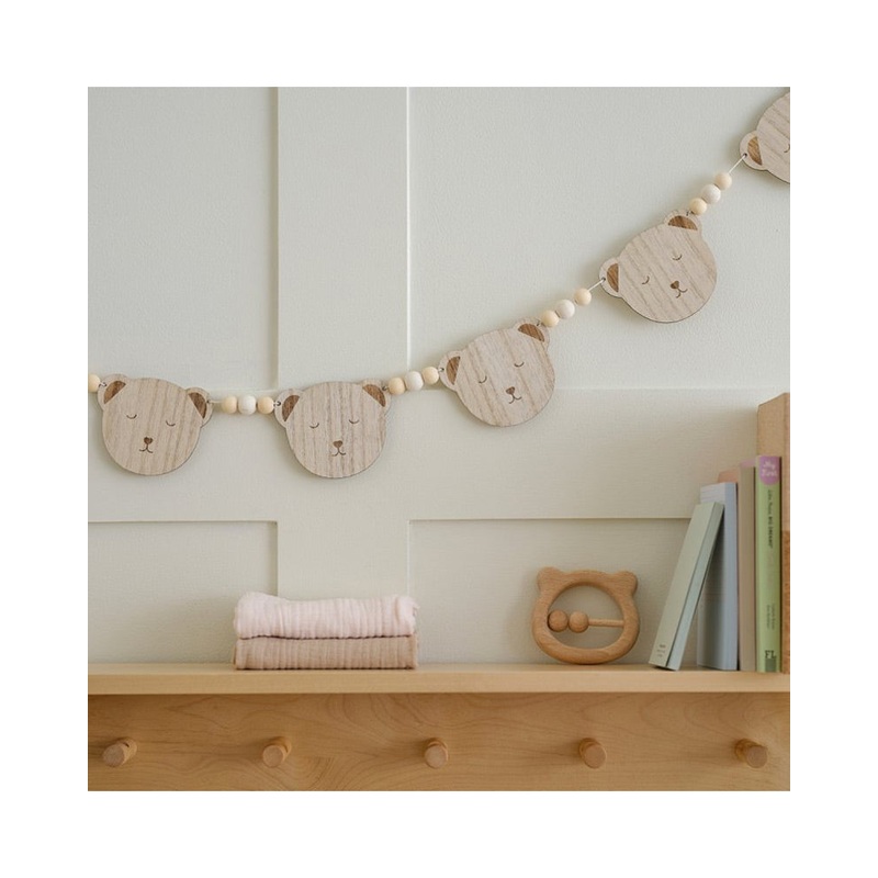 Teddy Bear Wooden Bunting 1.5m