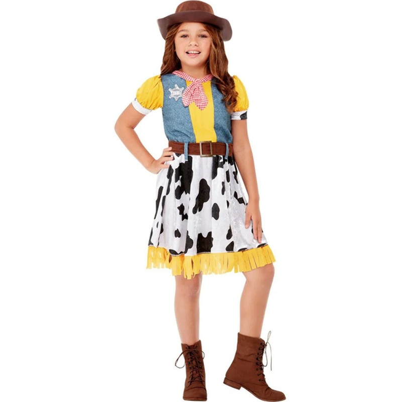Western Cowgirl Girls Costume|Large|Medium|Small
