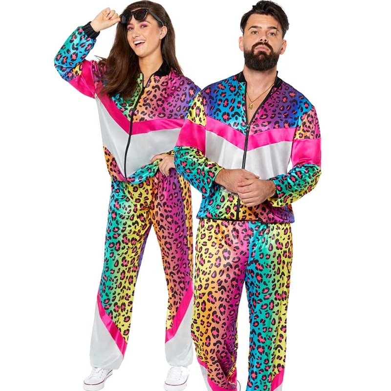 80s Neon Animal Shell Suit Adult Costume