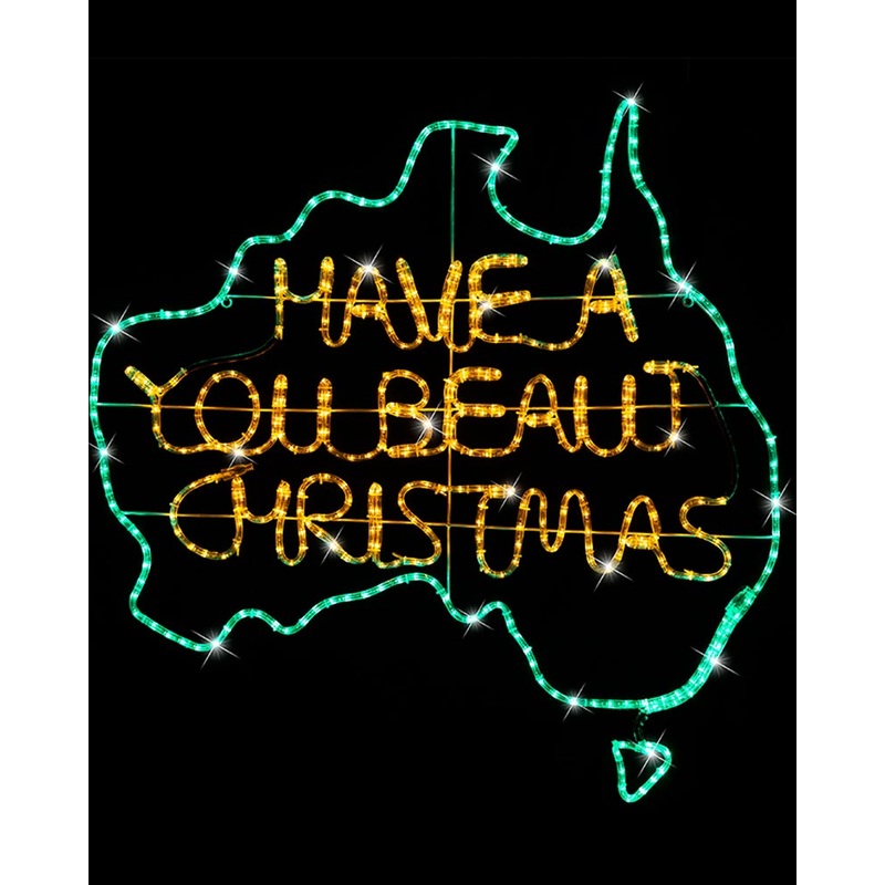 Green-Gold U Beaut Christmas LED Ropelight 1m