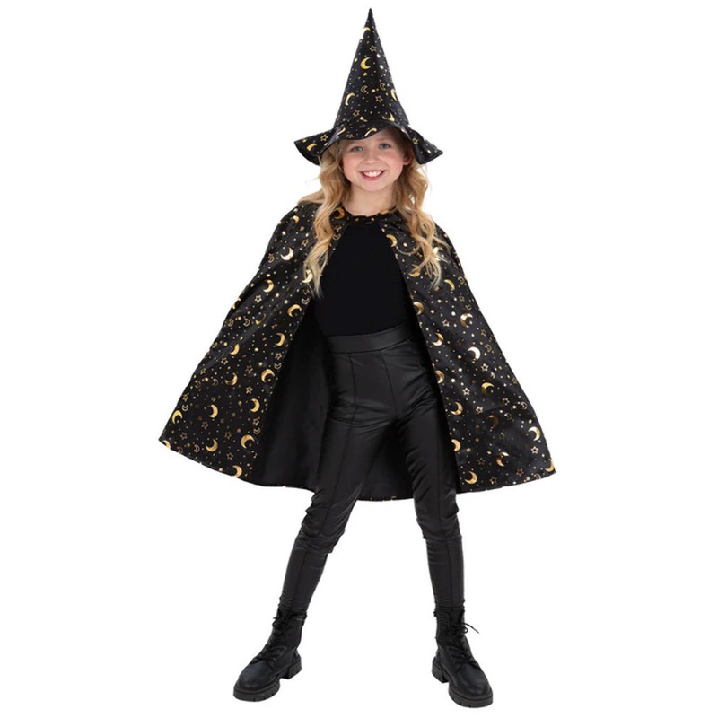 Kids Wizard Cape and Hat