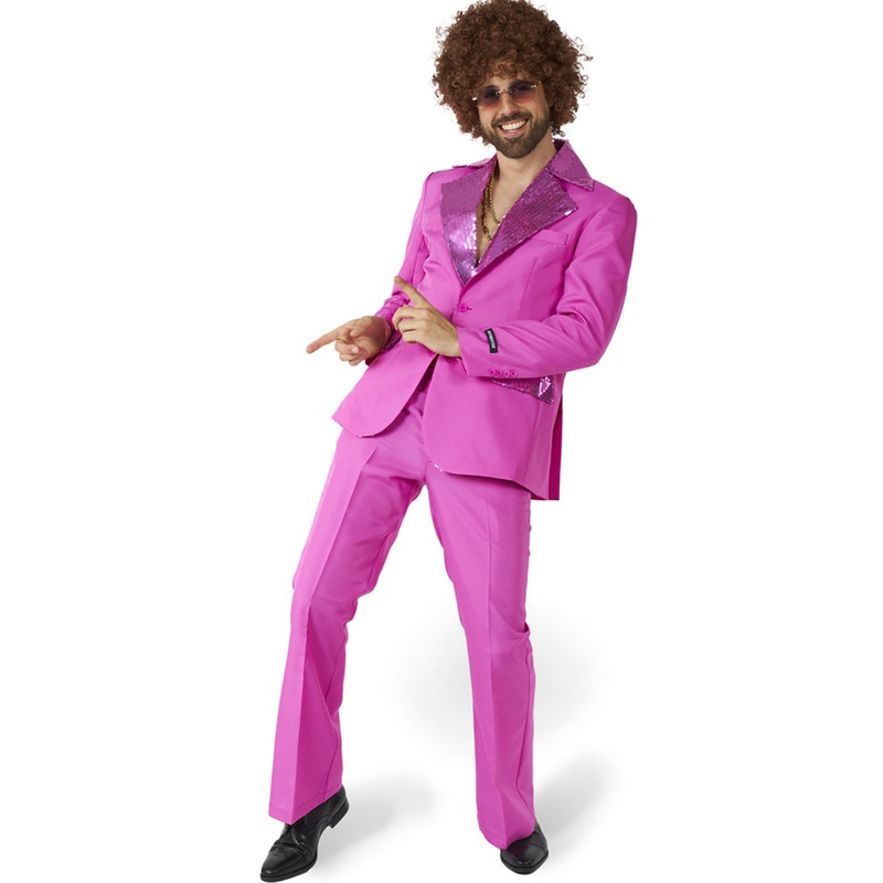 70s Disco Pink Mens Suitmeister