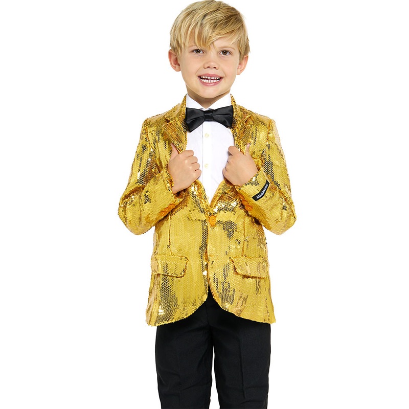 70s Sequins Gold Boys Suitmeister Jacket