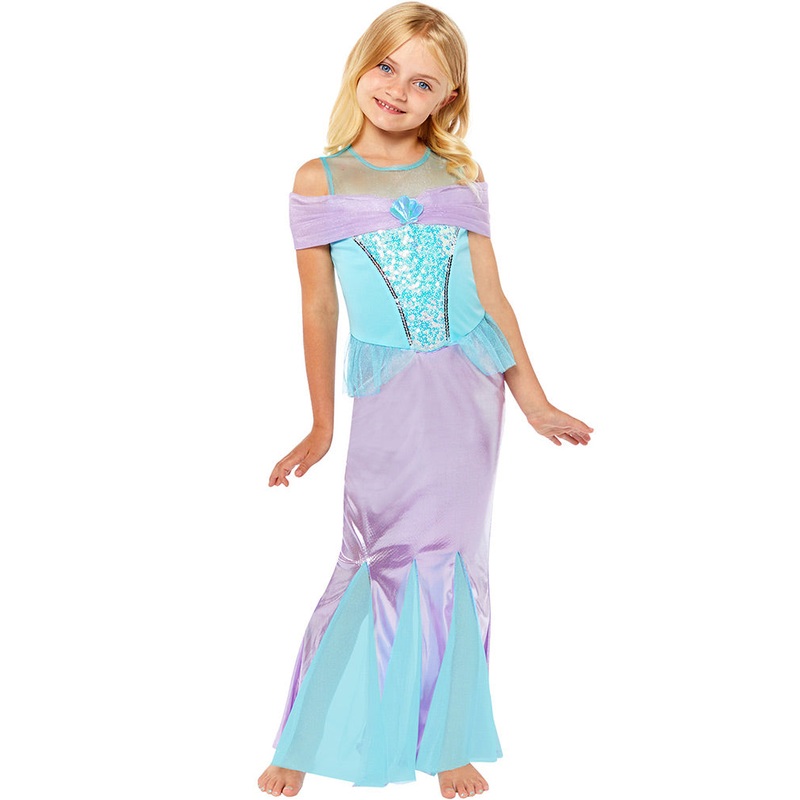 Magical Mermaid Girls Costume|3-4|4-6|6-8|8-10