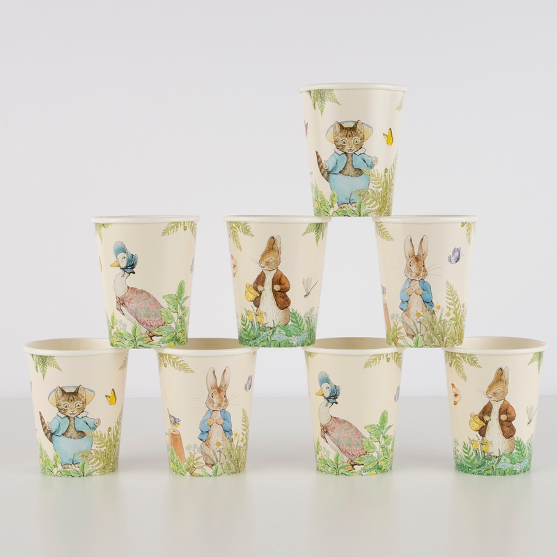 Peter Rabbit In The Garden Cups (x 8)