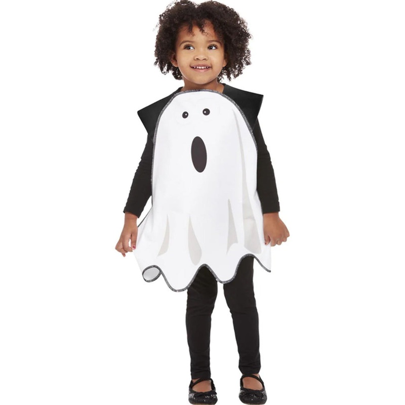 White Ghost Tabard Toddler Halloween Costume