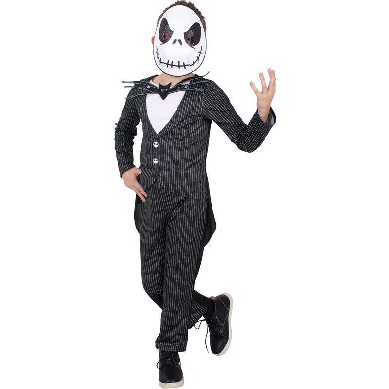 Disney Nightmare Before Christmas Jack Skellinton Deluxe Kids Halloween Costume