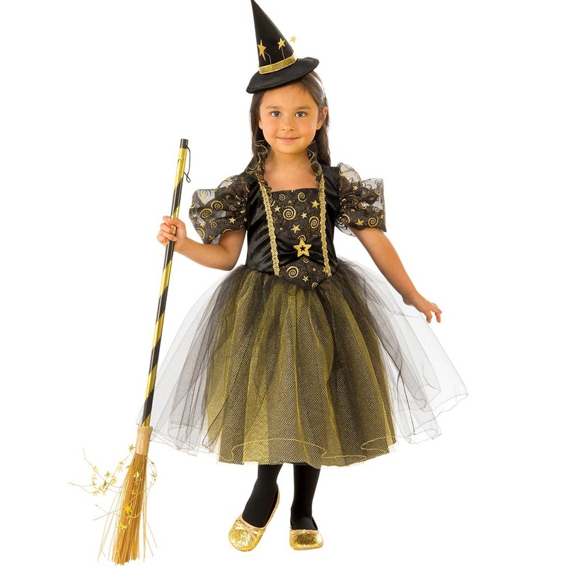 Golden Star Witch Girls Halloween Costume