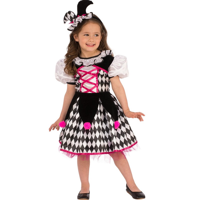 Jester Girls Costume|Medium|Small|Toddler
