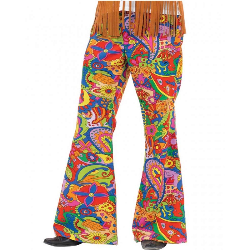1960s Psychedelic Flares Mens Trousers