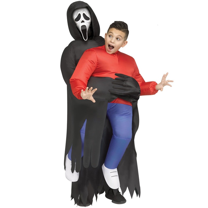 Scream Ghost Face Lives Piggyback Inflatable Kids Costume