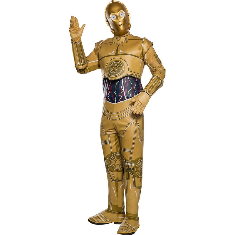 Star Wars C3PO Mens Costume|Standard|Extra Large