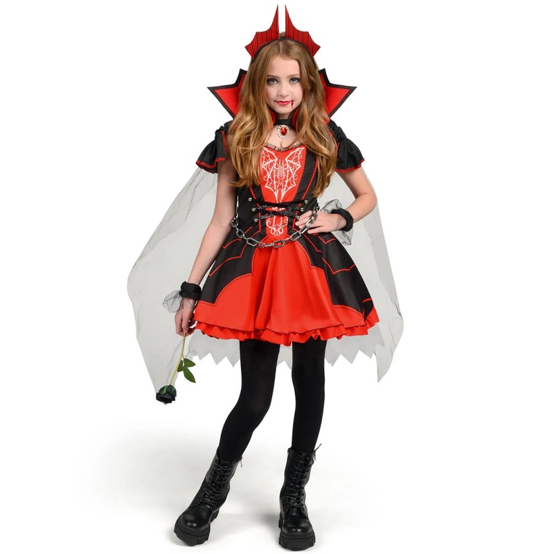 Dark Vampire Complete Girls Costume
