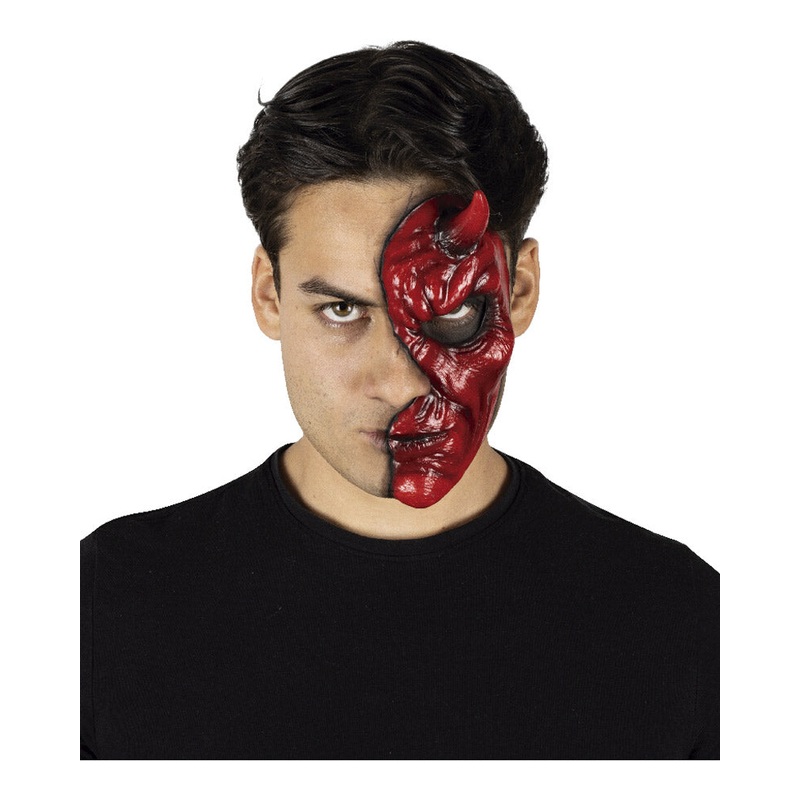 Devil Luxury FX Appliance Transfer Prosthetic Half Halloween Mask