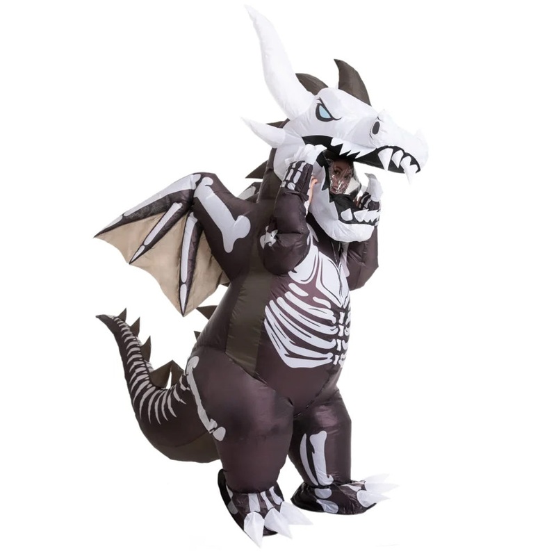Dragon Skeleton Inflatable Adult Halloween Costume
