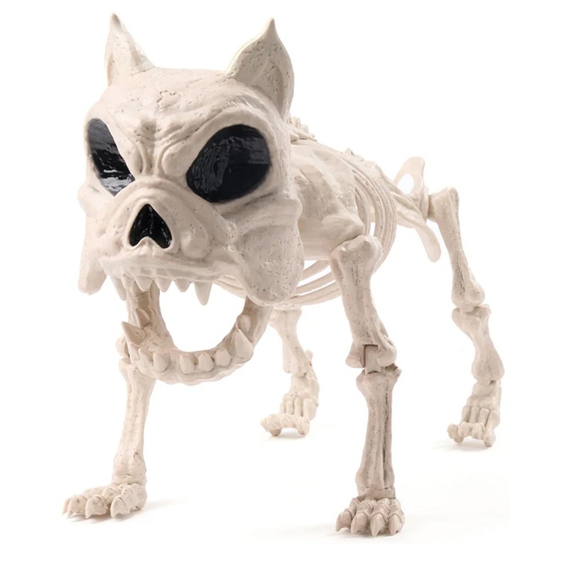 Halloween Poseable Dog Skeleton 40cm