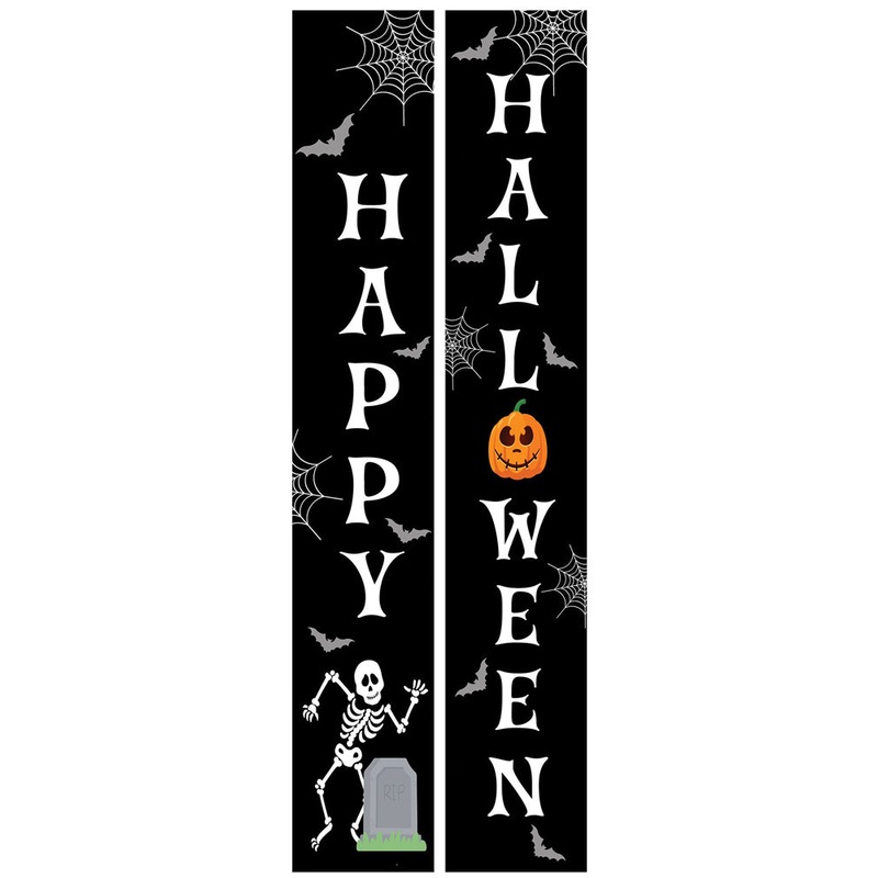 Happy Halloween Home Door Banners Pack of 2