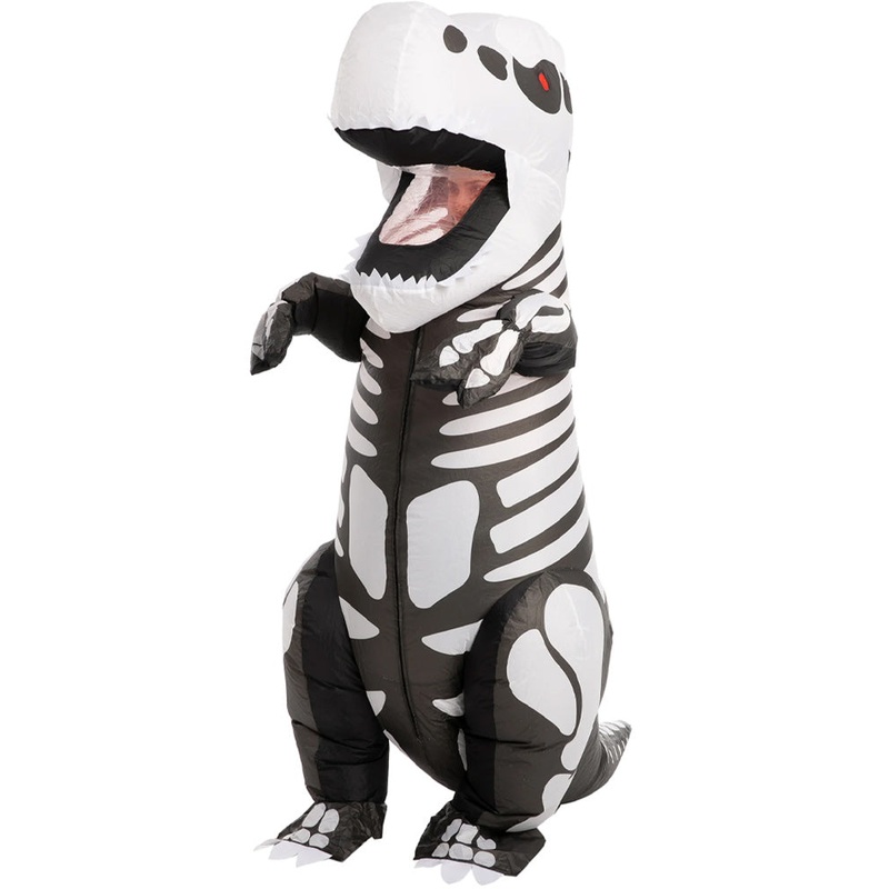 T-Rex Skeleton Inflatable Adult Costume