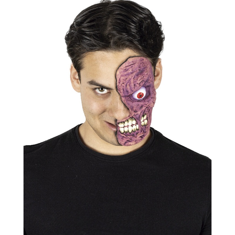 Two Faced Luxury FX Appliance Transfer Prosthetic Half Halloween Mask