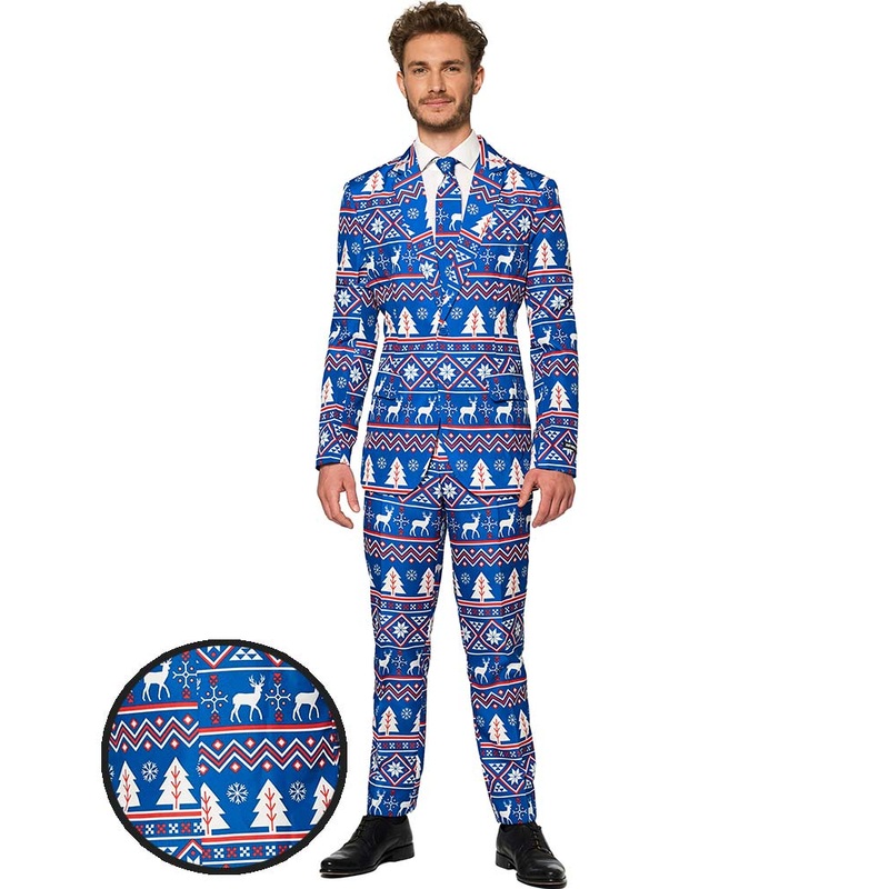 Christmas Blue Nordic Mens Suitmeister