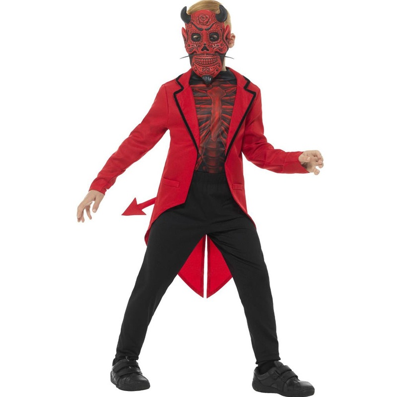 Day of the Dead Devil Deluxe Boys Costume