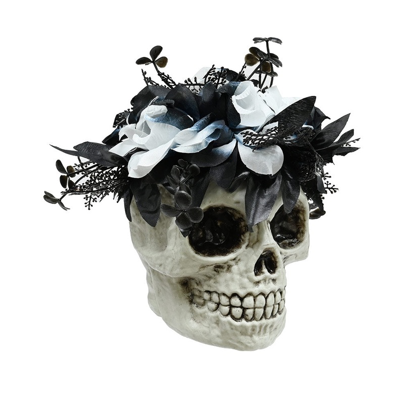 Halloween Skull Flower Bouquet 18cm