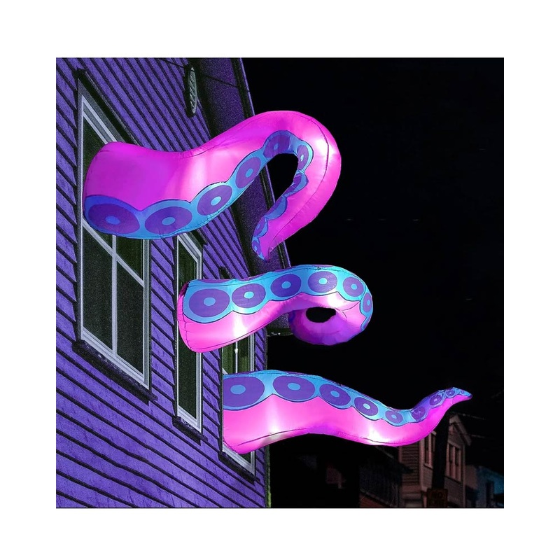 Octopus Tentacles Window Breaker 3 Piece LED Inflatable Halloween Decoration