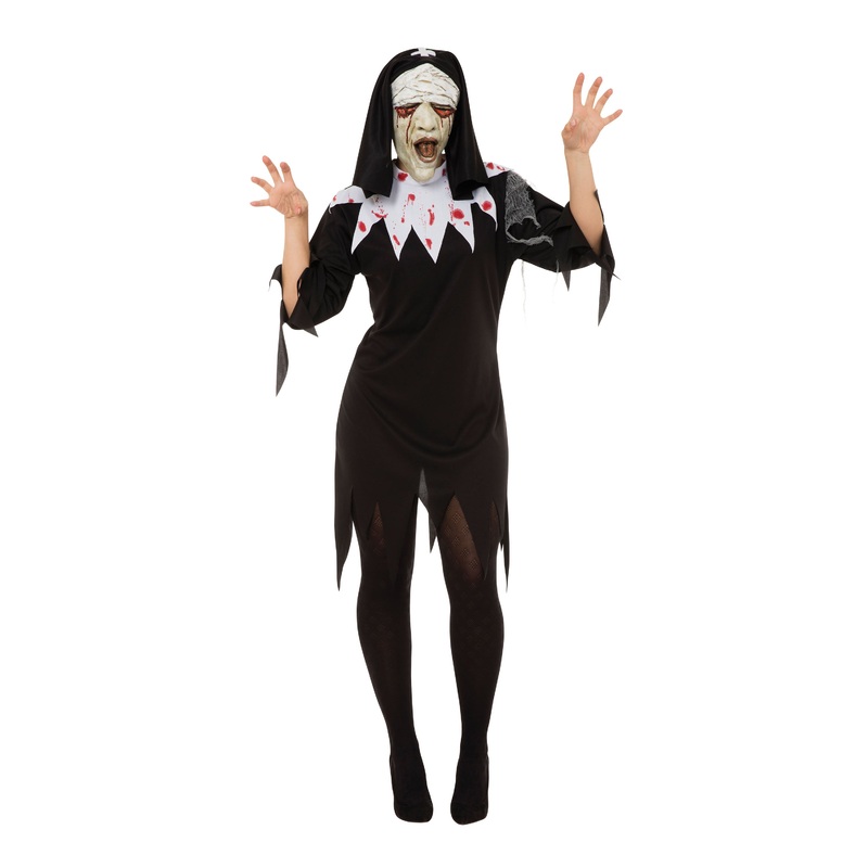 Zombie Nun Costume Horrifying Religious Attire
