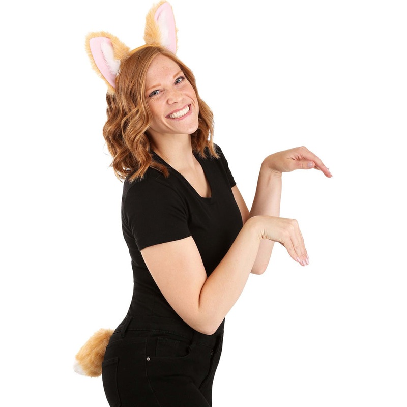 Corgi Ears Headband and Tail Set