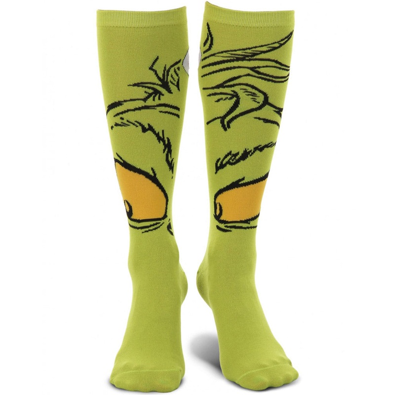 Dr Seuss The Grinch Knee High Costume Socks