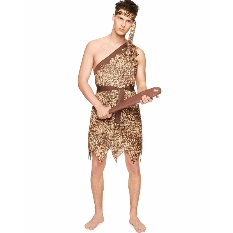 Cave Man Mens Costume|Large|Medium|Extra Large
