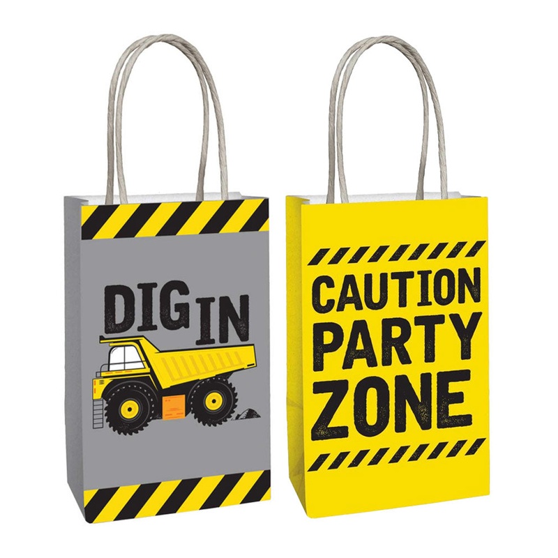 Construction Paper Kraft Bags Pack of 8