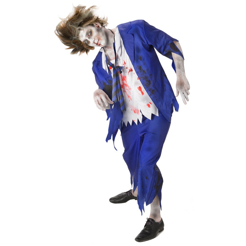 Zombie School Boy Undead Student Mens Costume